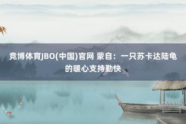 竞博体育JBO(中国)官网 蒙自：一只苏卡达陆龟的暖心支持勤快