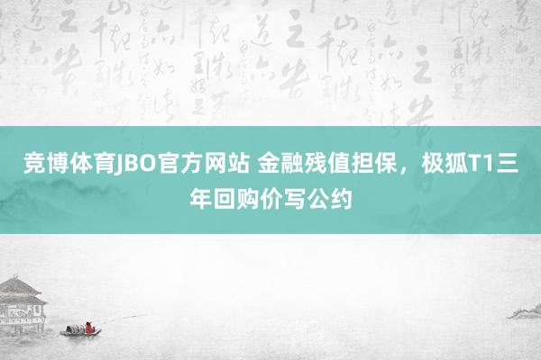 竞博体育JBO官方网站 金融残值担保，极狐T1三年回购价写公约